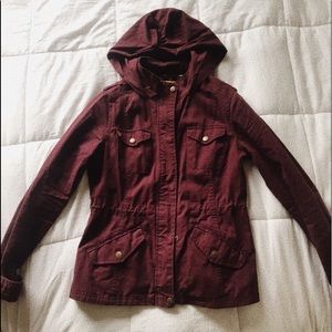 Maroon Prince & Fox Utility Jacket